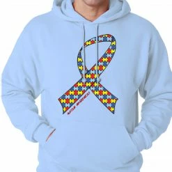 Bewild Positive Reinforcement Autism Awareness Ribbon Hoodie