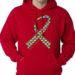 Bewild Positive Reinforcement Autism Awareness Ribbon Hoodie