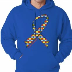 Bewild Positive Reinforcement Autism Awareness Ribbon Hoodie