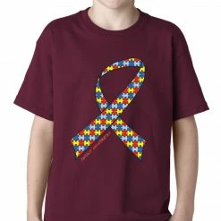 Bewild Autism Awareness Ribbon Kids T-shirt
