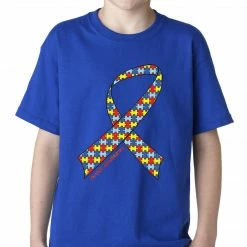 Bewild Autism Awareness Ribbon Kids T-shirt