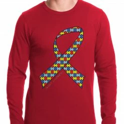 Bewild Autism Awareness Ribbon Thermal Shirt