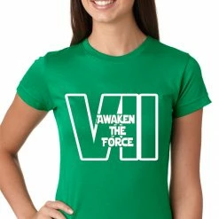 Bewild Awaken The Force VII Girls T-shirt Comic Con & Gaming Clothing Video Game
