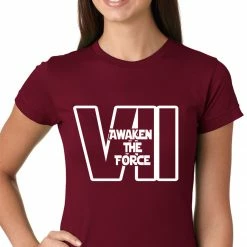 Bewild Awaken The Force VII Girls T-shirt Comic Con & Gaming Clothing Video Game
