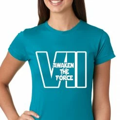 Bewild Awaken The Force VII Girls T-shirt Comic Con & Gaming Clothing Video Game