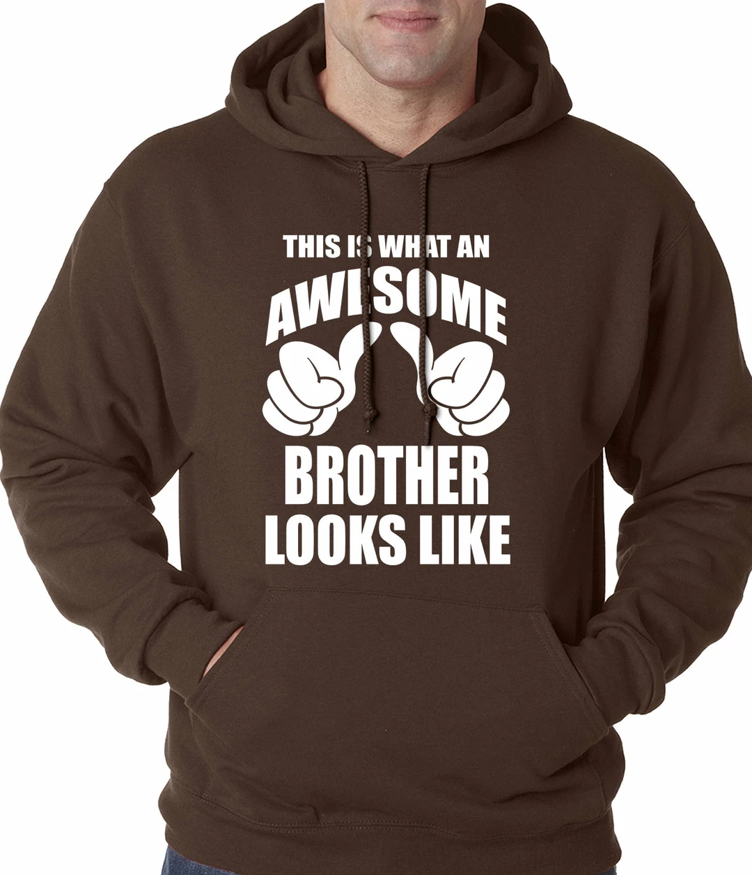 Bewild Positive Reinforcement Awesome Brother Adult Hoodie 4 Bewild Positive Reinforcement Awesome Brother Adult Hoodie