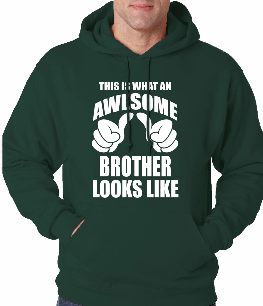 Bewild Positive Reinforcement Awesome Brother Adult Hoodie 6 Bewild Positive Reinforcement Awesome Brother Adult Hoodie