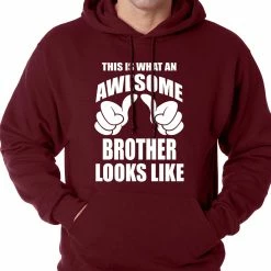 Bewild Positive Reinforcement Awesome Brother Adult Hoodie 16 Bewild Positive Reinforcement Awesome Brother Adult Hoodie