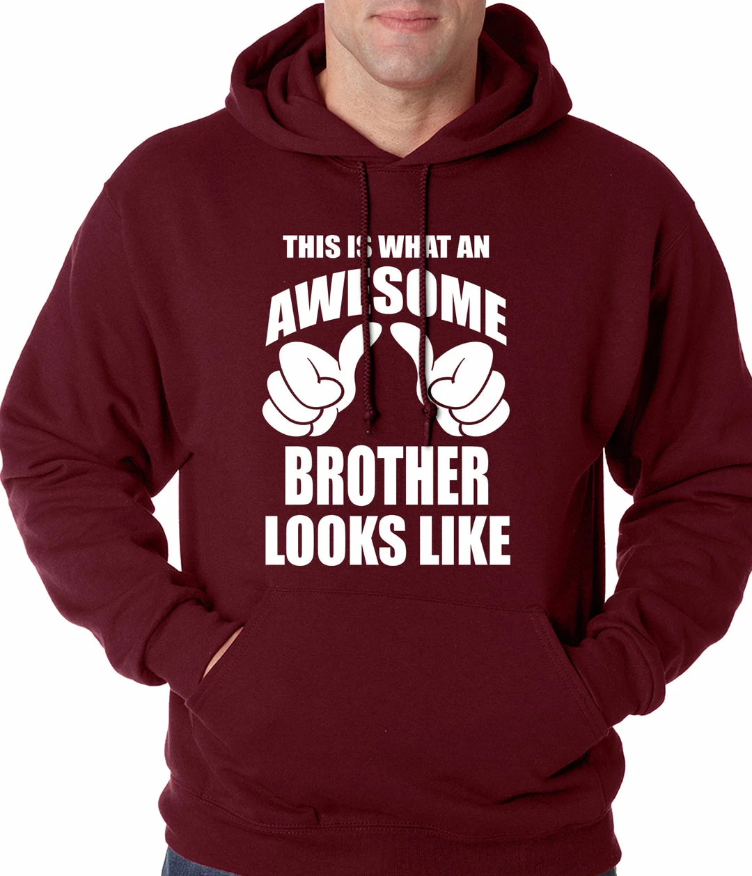 Bewild Positive Reinforcement Awesome Brother Adult Hoodie 8 Bewild Positive Reinforcement Awesome Brother Adult Hoodie