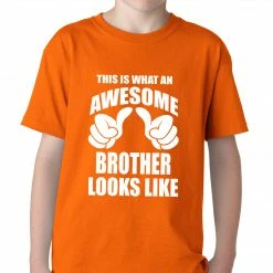 Bewild Awesome Brother Kids T-shirt Positive Reinforcement