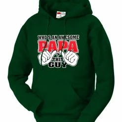 Bewild Awesome Papa Adult Hoodie Positive Reinforcement