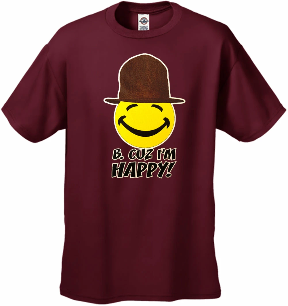 Bewild "B. Cuz I'm Happy" Men's T-Shirt Hip-Hop Inspired Clothing 7 Bewild "B. Cuz I'm Happy" Men's T-Shirt Hip-Hop Inspired Clothing