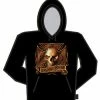 Bewild Bad Ass Flaming Skull And Cross Hoodie Biker Style