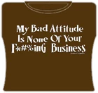 Bewild Bad Attitude Girls T-Shirt 5 Bewild Bad Attitude Girls T-Shirt