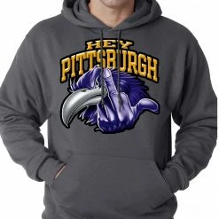 Bewild Sport Inspiration Baltimore Fan - Hey Pittsburgh Adult Hoodie