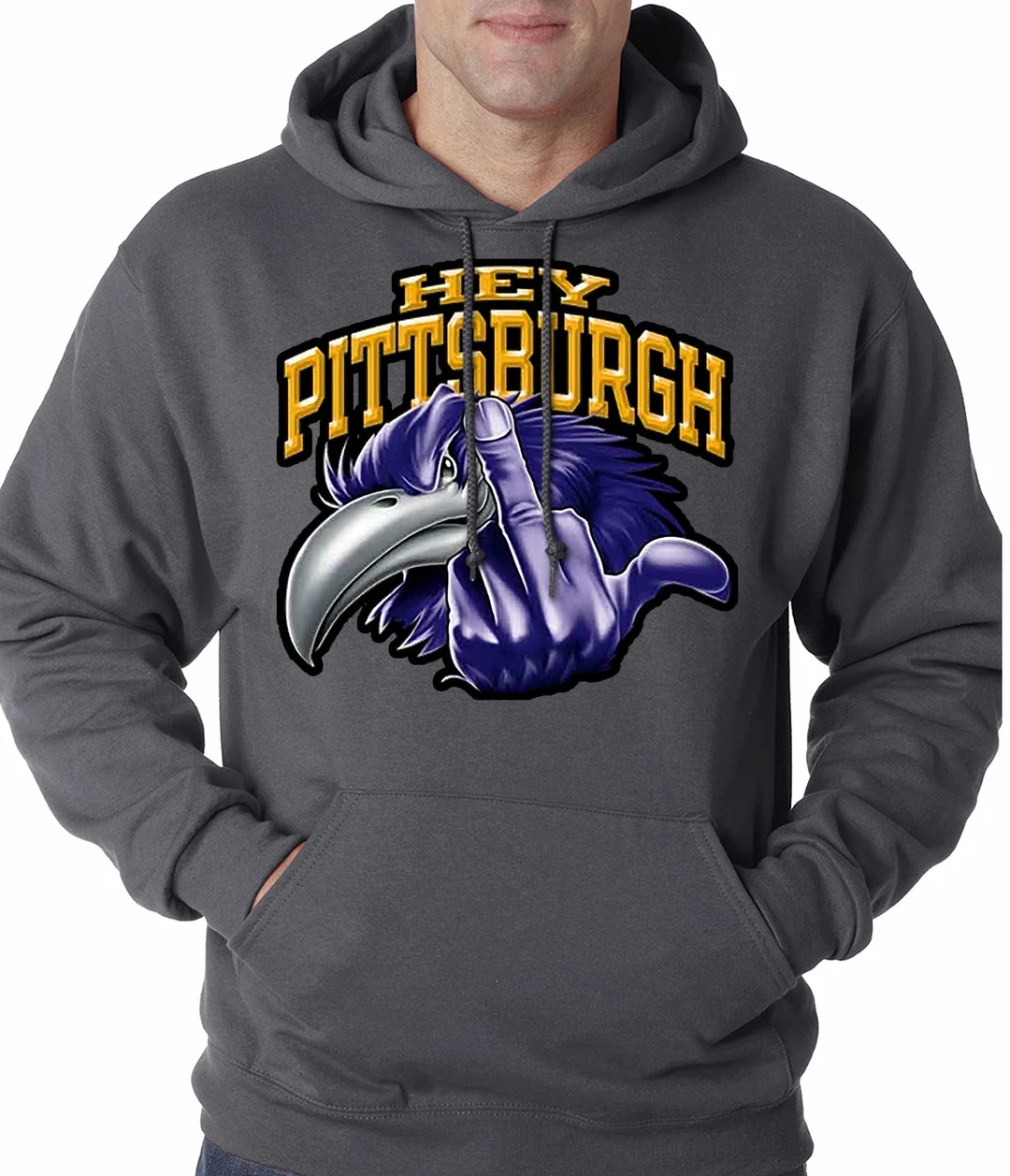 Bewild Sport Inspiration Baltimore Fan - Hey Pittsburgh Adult Hoodie 4 Bewild Sport Inspiration Baltimore Fan - Hey Pittsburgh Adult Hoodie