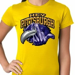 Bewild Baltimore Fan - Hey Pittsburgh Ladies T-shirt