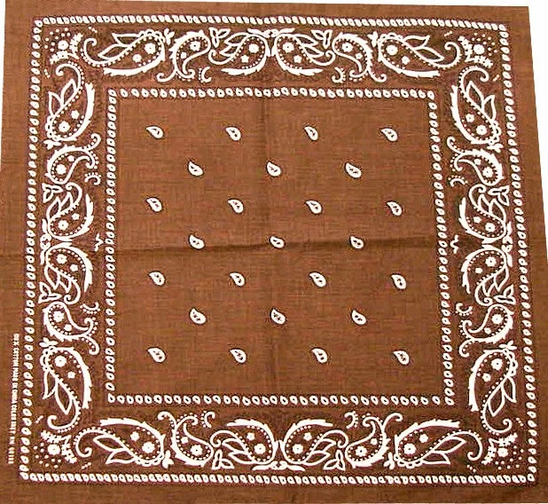 Bewild Bandanas - Brown Paisley Bandana Bandannas 3 Bewild Bandanas - Brown Paisley Bandana Bandannas