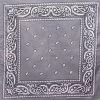 Bewild Bandannas Bandanas - Charcoal Grey Paisley Bandana