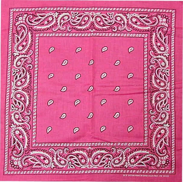 Bewild Bandanas - Hot Pink Paisley Bandana Bandannas 3 Bewild Bandanas - Hot Pink Paisley Bandana Bandannas