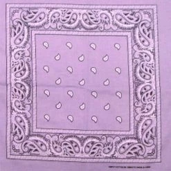 Bewild Bandannas Bandanas - Light Purple Paisley Bandanna