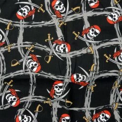 Bewild Bandannas Bandanas - Swords Slash Pirate Bandana (Black/Red/White)