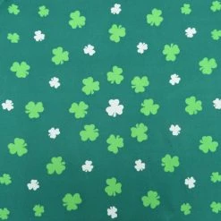 Bewild Bandanna - 22x22 Inch Dark Green Shamrock Bandanna