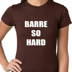 Bewild Cool Funny & Offensive Barre So Hard Ladies T-shirt