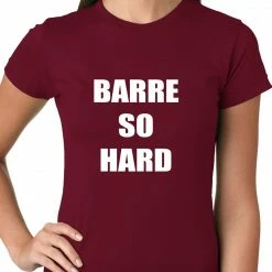 Bewild Cool Funny & Offensive Barre So Hard Ladies T-shirt