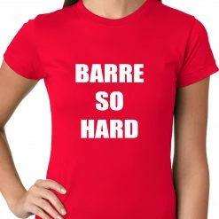 Bewild Cool Funny & Offensive Barre So Hard Ladies T-shirt