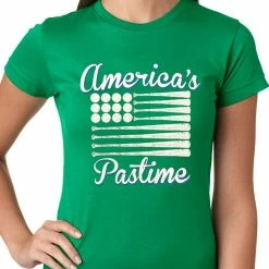 Bewild Sport Inspiration Baseball America's Pastime Girls T-shirt