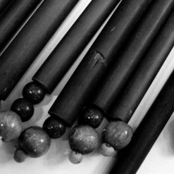 Bewild Beaded Curtains - Black Bamboo Doorway Curtain