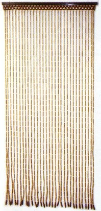 Bewild Beaded Curtains - Natural Finish Bamboo Doorway Curtain Doorway Beads