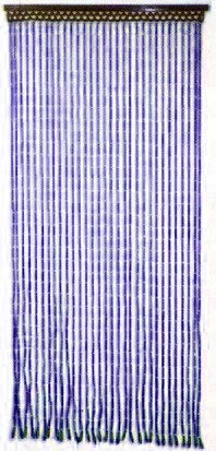 Bewild Beaded Curtains - Purple Bamboo Door Beads