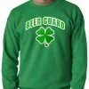 Bewild Beer Guard Irish Shamrock St. Patrick's Day Crewneck St.Patricks Day