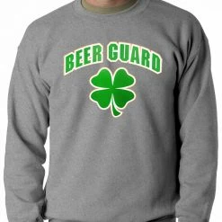 Bewild Beer Guard Irish Shamrock St. Patrick's Day Crewneck St.Patricks Day 9 Bewild Beer Guard Irish Shamrock St. Patrick's Day Crewneck St.Patricks Day