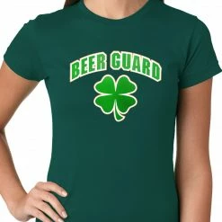 Bewild Beer Guard Irish Shamrock St. Patrick's Day Girls T-shirt St.Patricks Day