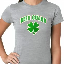 Bewild Beer Guard Irish Shamrock St. Patrick's Day Girls T-shirt St.Patricks Day