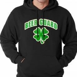 Bewild Beer Guard Irish Shamrock St. Patrick's Day Hoodie