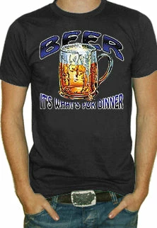 Bewild Beer. It's Whats For Dinner T-Shirt Cool Funny & Offensive