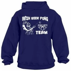 Bewild Beer Pong Clothing - Irish Beer Pong Team Hoodie St.Patricks Day