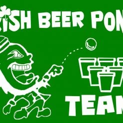 Bewild Beer Pong Clothing - Irish Beer Pong Team Hoodie St.Patricks Day