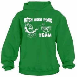 Bewild Beer Pong Clothing - Irish Beer Pong Team Hoodie St.Patricks Day