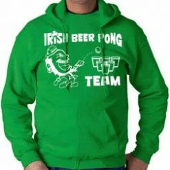 Bewild Beer Pong Clothing - Irish Beer Pong Team Hoodie St.Patricks Day