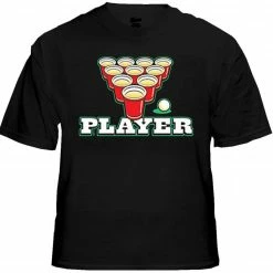 Bewild Cool Funny & Offensive Beer Pong Player T-Shirt