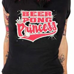 Bewild Beer Pong Princess Girls T-Shirt