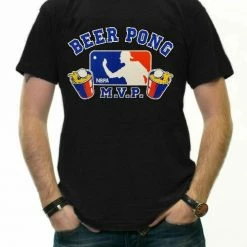 Bewild Beer Pong Tees - NBPA National Beer Pong Association MVP T-Shirt Cool Funny & Offensive