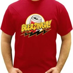 Bewild Cool Funny & Offensive Beerzinga! - Big Bang Theory Parody Men's T-Shirt