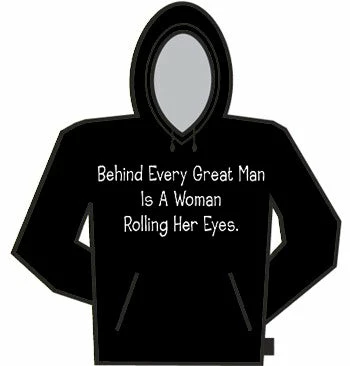 Bewild Behind Every Great Man Is A Woman Rolling Her Eyes Hoodie Cool Funny & Offensive 4 Bewild Behind Every Great Man Is A Woman Rolling Her Eyes Hoodie Cool Funny & Offensive