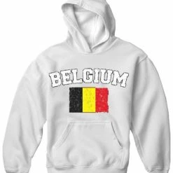 Bewild Belgium Vintage Flag International Hoodie Nationality & Ethnic